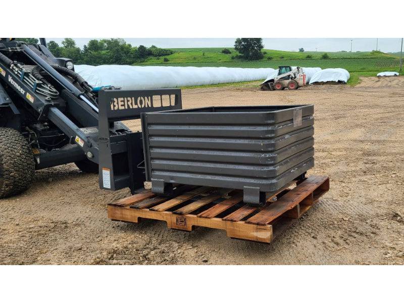 Berlon Mini Pallet Forks for Skid Steers & Tractors - Mammoth