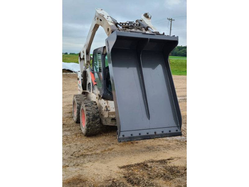 Berlon Material Long Bucket for Skid Steers & Tractors - Mammoth