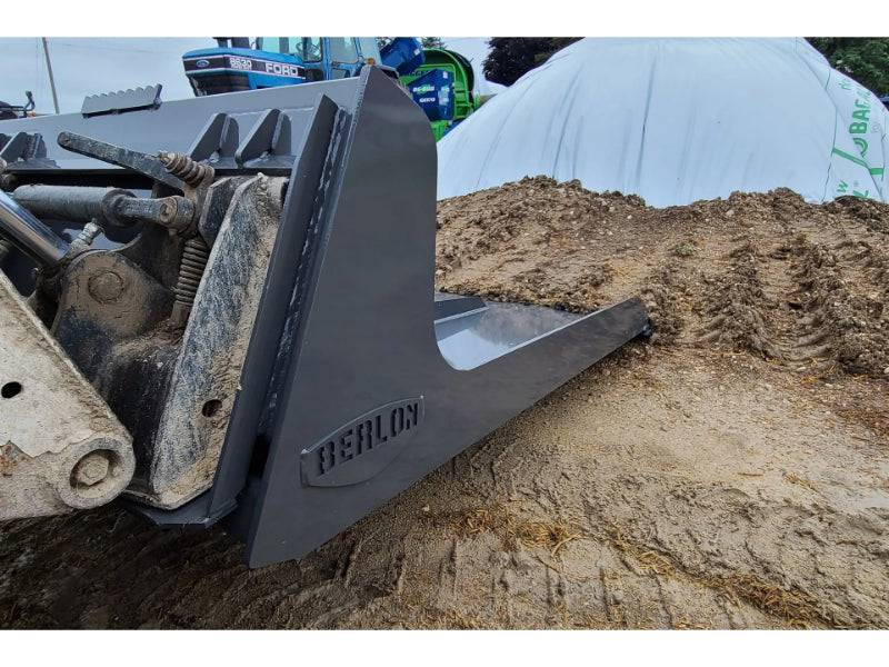 Berlon Material Long Bucket for Skid Steers & Tractors - Mammoth