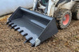 Berlon Heavy Duty Extended Lip Bucket for Skid Steers & Tractors - Mammoth