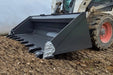 Berlon Heavy Duty Extended Lip Bucket for Skid Steers & Tractors - Mammoth
