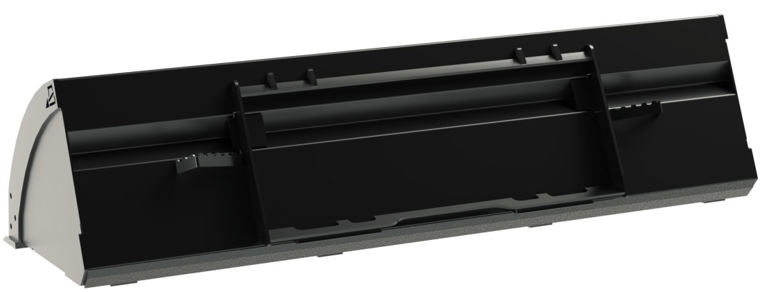 Rock Solid Attachments HD Low Profile Extended Lip Utility Bucket for Tractors - Mammoth