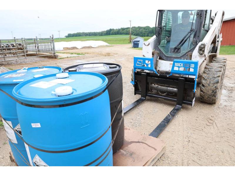 Rock Solid Attachments Class II Heavy Duty Pallet Forks for Tractors - Mammoth